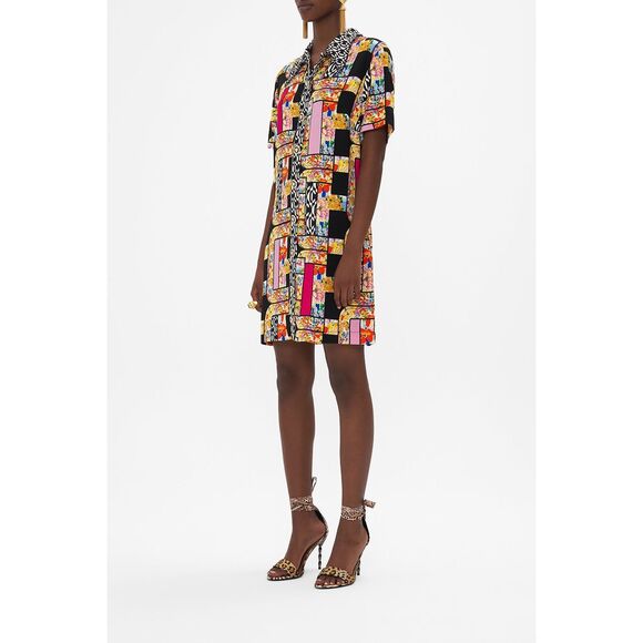 CAMILLA Signora Milano Button Front Mini Dress Size S $649 - Picture 4 of 12